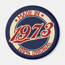 Fait en 1973 magnets pour réfrigérateur