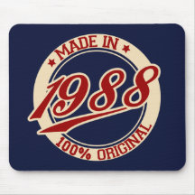 Fait en 1988 tapis de souris