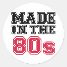 Fait pendant les années 80 adhésif