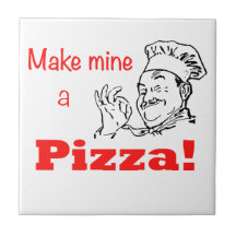 Faites à les miens une pizza ! carreaux en céramique