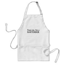 Faites- confiancemoi, je suis un barman tablier