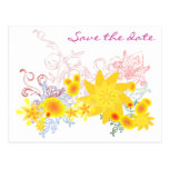 Faites gagner la date - fleurs cartes postales