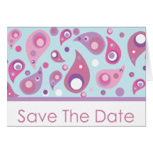 Faites gagner la date Paisley Carte