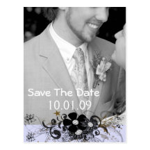 Faites gagner la date votre photo - customisée carte postale