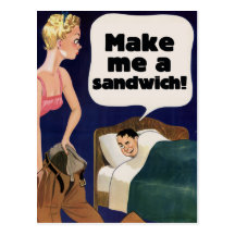 Faites-moi un sandwich cartes postales
