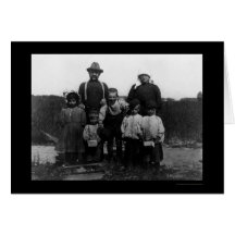 Famille d'Arnao d'Italien des récolteuses 1910 de  Carte De Vœux