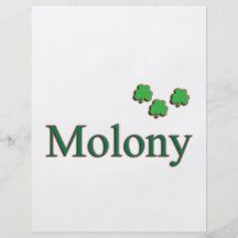 Famille de Molony Prospectus Personnalisés