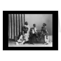 Famille des personnes de Kling à Singapour 1893 Cartes De Vœux