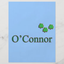 Famille d'O'Connor Prospectus Personnalisés