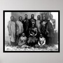 Famille royale au Kenya 1909 Posters