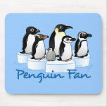 Fan de pingouin tapis de souris