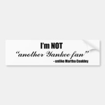 Fan de Yankee de Coakley Autocollants Pour Voiture