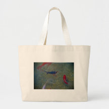 fancy gouden vissen canvas tas