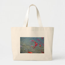fancy gouden vissen canvas tas