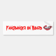 Fangbanger aan boord bumperstickers