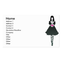 Fantasmagorie (au sujet de) carte de visite