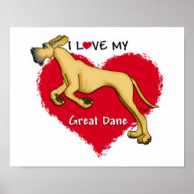 Faon great dane UC d'amour Posters