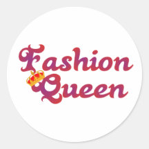 fashion Queen Runder Sticker