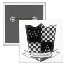 Faux carré encore ! Bouton de bouclier Badge Avec Épingle