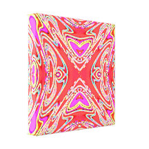 Faux Gepareld Zijde Verpakt Canvas Stretched Canvas Print