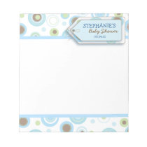 Faveur heureuse de douche de bloc - notes de bébé  blocs-notes
