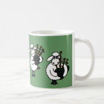 FB moutons impressionnants jouant des cornemuses Tasse À Café
