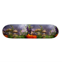 Fée de citrouille planches à roulettes customisées
