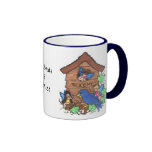 Fées d'oiseau bleu mug à café