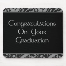 Félicitations sur votre obtention du diplôme tapis de souris