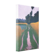 Felix Vallotton - Landschap in Regen Canvas Afdrukken
