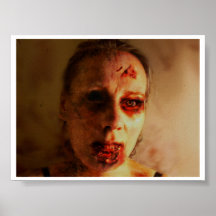 Femelle de zombi posters