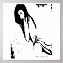 Femme asiatique affiches