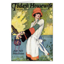 Femme au foyer d'aujourd'hui cartes