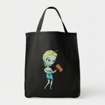 Femme avec le marteau woman with marteau sac fourre-tout