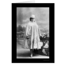 Femme de Chola dans La Paz, Bolivie 1902 Carte De Vœux
