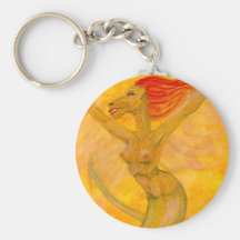 Femme de dragon porte-clés