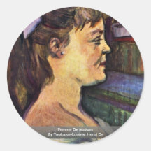 Femme De Maison By Toulouse-Lautrec Henri De Autocollants