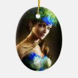 Femme de paon d'OPUS Décoration De Noël
