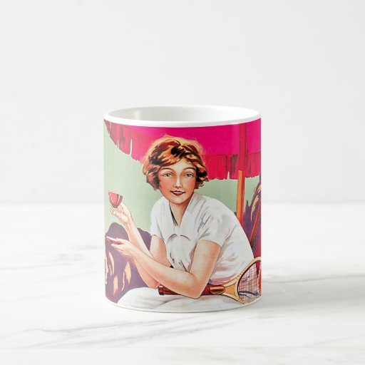 Femme de tennis d'annonce de Phoscao Mugs À Café