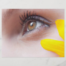 Femme de visage de fleur tract customisé