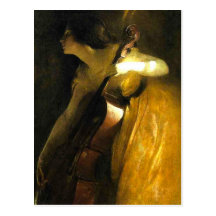 Femme jouant le violoncelle cartes postales