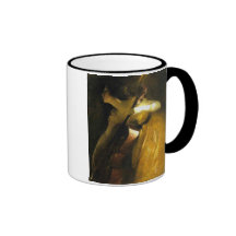 Femme jouant le violoncelle mug à café