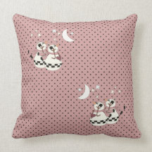 Femmes de neige de merveille d'hiver coussin