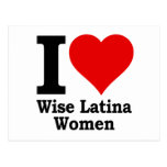 Femmes sages d'I (coeur) Latina Cartes Postales