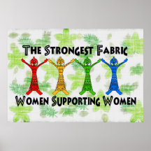 Femmes soutenant des femmes affiche