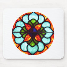 Fenêtre en verre teinté tapis de souris