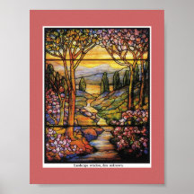 Fenêtre vintage de Tiffany Posters