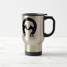Fer à cheval avec des Chevaux Tasse