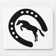 fer à cheval-et-cheval tapis de souris