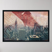 Fermeture éclair de Nyc Affiches